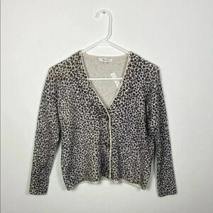 Madewell Women's XXS Floral Ribbed Cropped‎ Cardigan NWT Casual Classic Comfy